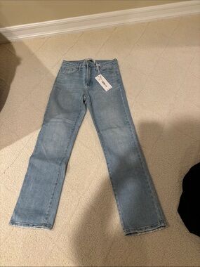 Just Black Light Blue Straight-Leg Jeans